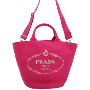 PRADA Canapa 2way Top Handle Crossbody Tote Convertible Tote Bag